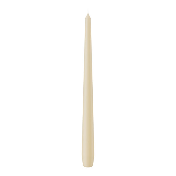 Wiedemann Spitzkerzen Bisquit Ø 25 x 300 mm, 12 Stück