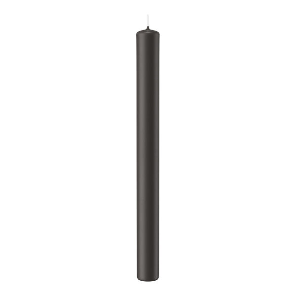 Stabkerzen Grau 250 x Ø 22mm, 10 Stück