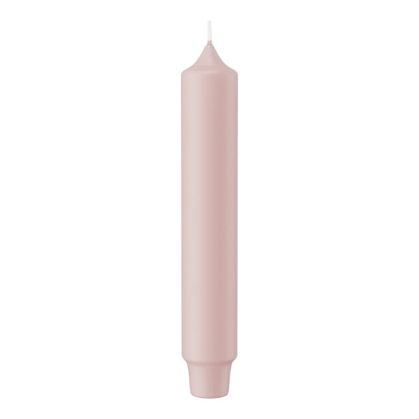 Stabkerzen mit Zapfenfuß Rosé 164 x Ø 28mm, 8 Stück