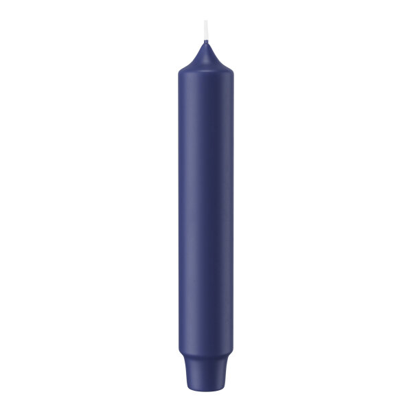 Stabkerzen mit Zapfenfuß Dunkelblau 164 x Ø 28mm, 8 Stück