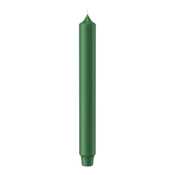 Stabkerzen mit Zapfenfuß Tannengrün 249 x Ø 28mm, 8 Stück