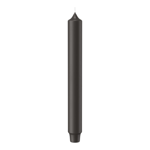 Stabkerzen mit Zapfenfuß Grau 249 x Ø 28mm, 8 Stück