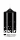 Lackkerzen Stumpenkerzen Schwarz 150 x Ø 80 mm, 4 Stück