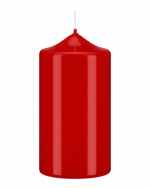 Lackkerzen Stumpenkerzen Rot 150 x Ø 80 mm, 4 Stück
