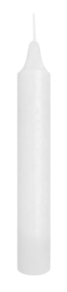 Rustik Leuchterkerzen Marble Style Weiß 150 x 22 mm, 20 Stück