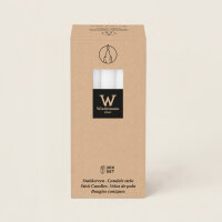 Rustik Leuchterkerzen Marble Style Weiß 150 x 22 mm, 20 Stück