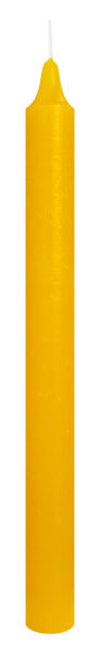 Rustik Leuchterkerzen Marble Style Dotter Gelb 250 x 22 mm, 20 Stück