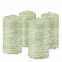 Premium Adventskranzkerzen Aloe Vera 80 x Ø 48 mm, 4 Stück