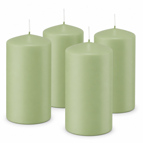 Premium Adventskranzkerzen Aloe Vera 100 x Ø 98 mm, 4 Stück