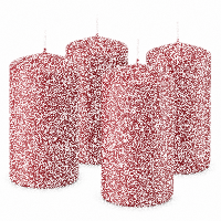 Premium Adventskranzkerzen Altrot 250 x Ø 98 mm, 4 Stück