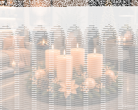 Premium Adventskranzkerzen Aprikose 80 x Ø 58 mm, 4 Stück