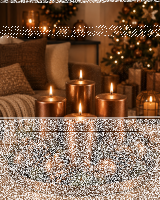 Premium Adventskranzkerzen Bronze 100 x Ø 58 mm, 4 Stück