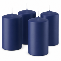 Premium Adventskranzkerzen Dunkelblau 100 x Ø 78 mm, 4 Stück