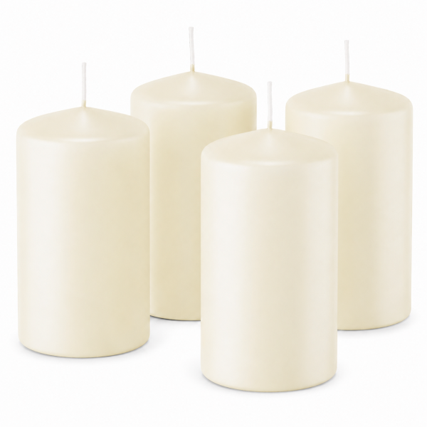 Premium Adventskranzkerzen Elfenbein 200 x Ø 98 mm, 4 Stück