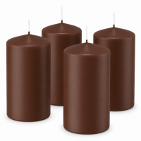 Premium Adventskranzkerzen Kastanie 100 x Ø 48 mm, 4 Stück