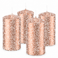 Premium Adventskranzkerzen Kupfer 100 x Ø 58 mm, 4 Stück
