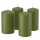 Premium Adventskranzkerzen Olive 200 x Ø 78 mm, 4 Stück