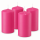 Premium Adventskranzkerzen Pink 100 x Ø 78 mm, 4 Stück