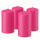 Premium Adventskranzkerzen Pink 200 x Ø 78 mm, 4 Stück