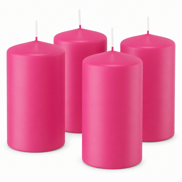 Premium Adventskranzkerzen Pink 150 x Ø 98 mm, 4 Stück