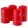 Premium Adventskranzkerzen Rot 100 x Ø 58 mm, 4 Stück