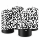 Premium Adventskranzkerzen Schwarz 80 x Ø 48 mm, 4 Stück