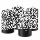 Premium Adventskranzkerzen Schwarz 100 x Ø 48 mm, 4 Stück
