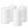 Premium Adventskranzkerzen Weiß 80 x Ø 48 mm, 4 Stück