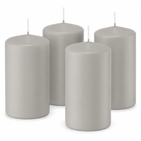 Premium Adventskranzkerzen Zinn 100 x Ø 58 mm, 4 Stück