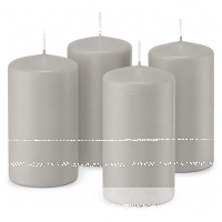 Premium Adventskranzkerzen Zinn 100 x Ø 58 mm, 4 Stück