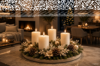 Premium Adventskranzkerzen Elfenbein  x Ø  mm, 4...