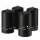 Premium Adventskranzkerzen Schwarz  x Ø  mm, 4 Stück