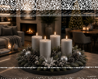 Premium Adventskranzkerzen Zinn  x Ø  mm, 4...