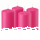 Premium Adventskranzkerzen Pink  x Ø  mm, 4 Stück