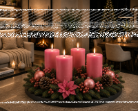 Premium Adventskranzkerzen Erdbeerrosa  x Ø  mm, 4...
