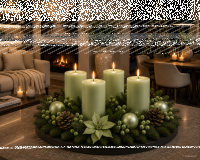 Premium Adventskranzkerzen Aloe Vera  x Ø  mm, 4...
