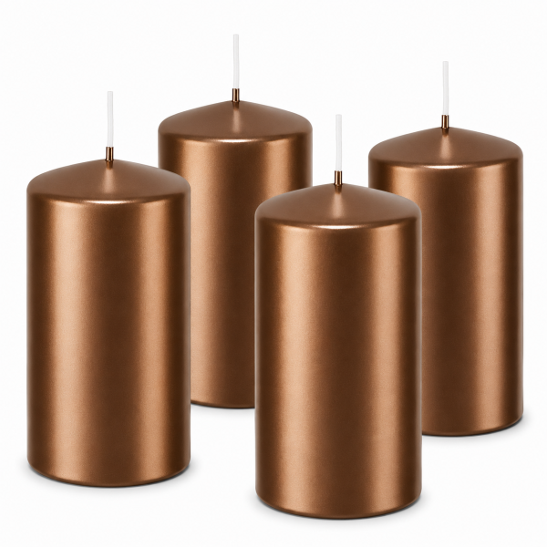 Premium Adventskranzkerzen Bronze  x Ø  mm, 4 Stück