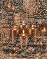 Premium Adventskranzkerzen Bronze  x Ø  mm, 4 Stück