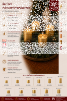 Premium Adventskranzkerzen Bronze  x Ø  mm, 4 Stück