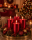 Premium Adventskranzkerzen Rubin Rot Metallic  x Ø  mm, 4 Stück