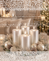 4er Set Adventskranzkerzen Perle | Wiedemann Kerzen #1