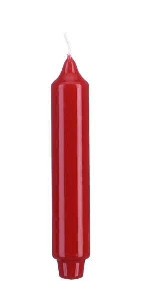 Lackkerzen Stabkerzen mit Zapfenfuß Rot 250 x Ø 30 mm, 12 Stück