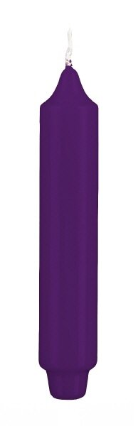 Lackkerzen Stabkerzen mit Zapfenfuß Violett 250 x Ø 30 mm, 12 Stück