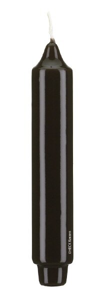 Lackkerzen Stabkerzen mit Zapfenfuß Chocolate Schokolade 250 x Ø 30 mm, 12 Stück
