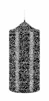 Lackkerzen Stumpenkerzen Schwarz 200 x Ø 80 mm, 2...