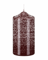 Lackkerzen Stumpenkerzen Bordeaux 200 x Ø 80 mm, 2...