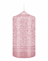 Lackkerzen Stumpenkerzen Rosa 200 x Ø 80 mm, 2...