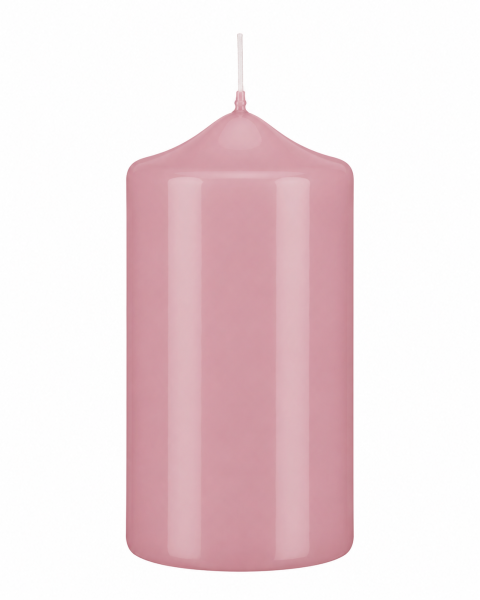 Lackkerzen Stumpenkerzen Rosa 300 x Ø 80 mm, 2 Stück
