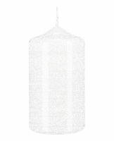 Lackkerzen Stumpenkerzen Weiß 120 x Ø 60 mm,...