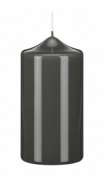 Lackkerzen Stumpenkerzen Grey Grau 120 x Ø 60 mm, 4 Stück